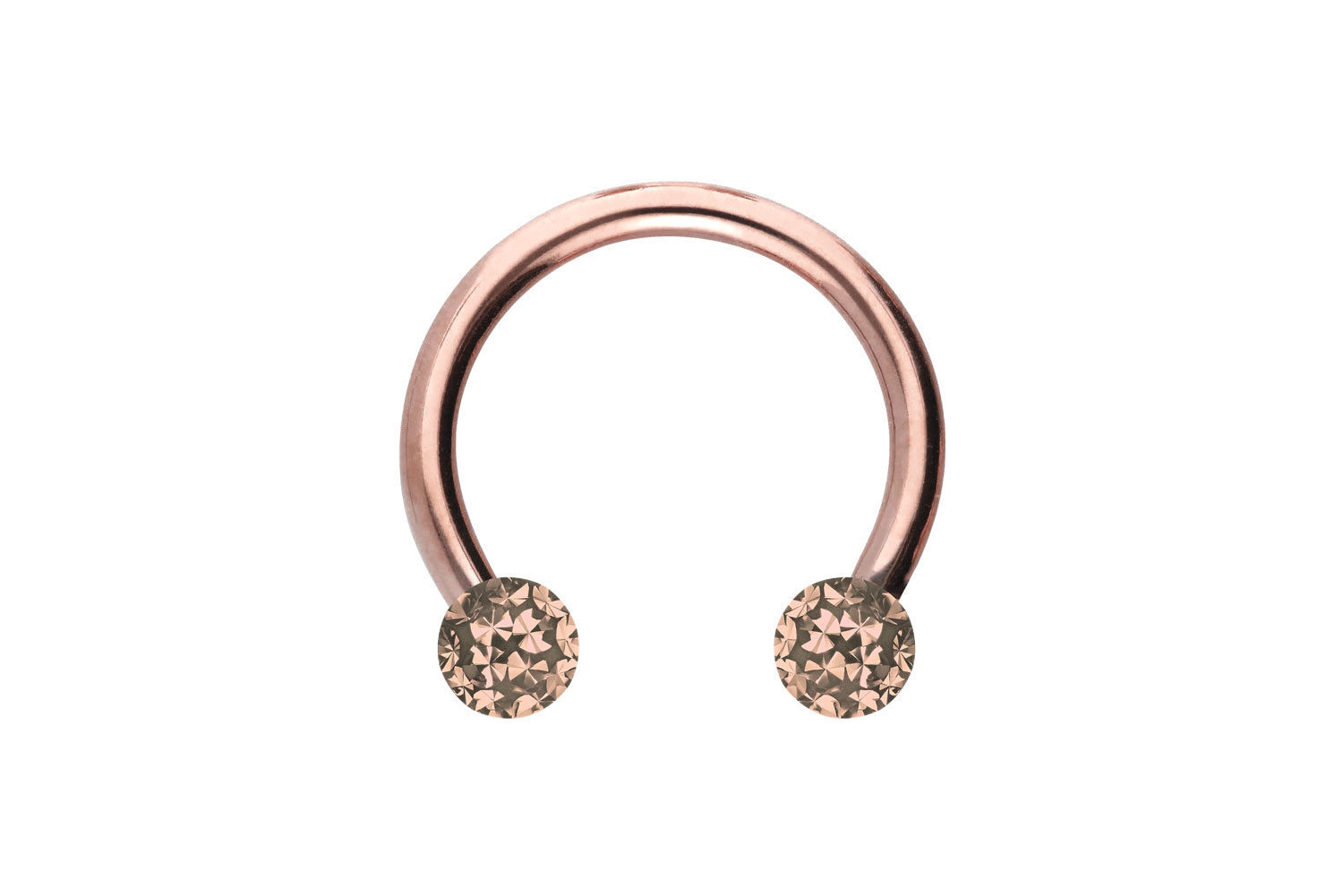 Titan Hufeisenring Piercing EPOXY-KUGELN
